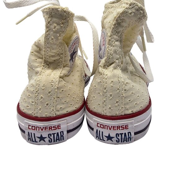 Converse Womens All Star High-Top Eyelet Lace Sneakers 9 US - Picture 3 of 6